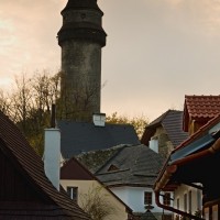 Soumrak v uličkách pod Trúbou