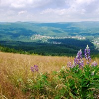 Pohled na Harrachov z Čertovy hory