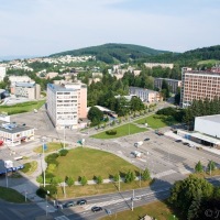Pohled z  "jednavacítky" - hotel Moskva